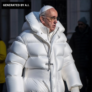 The line between “plausibly true” and “actual reality” is blurring, as shown by this strikingly real AI-fabricated image of Pope Francis. 